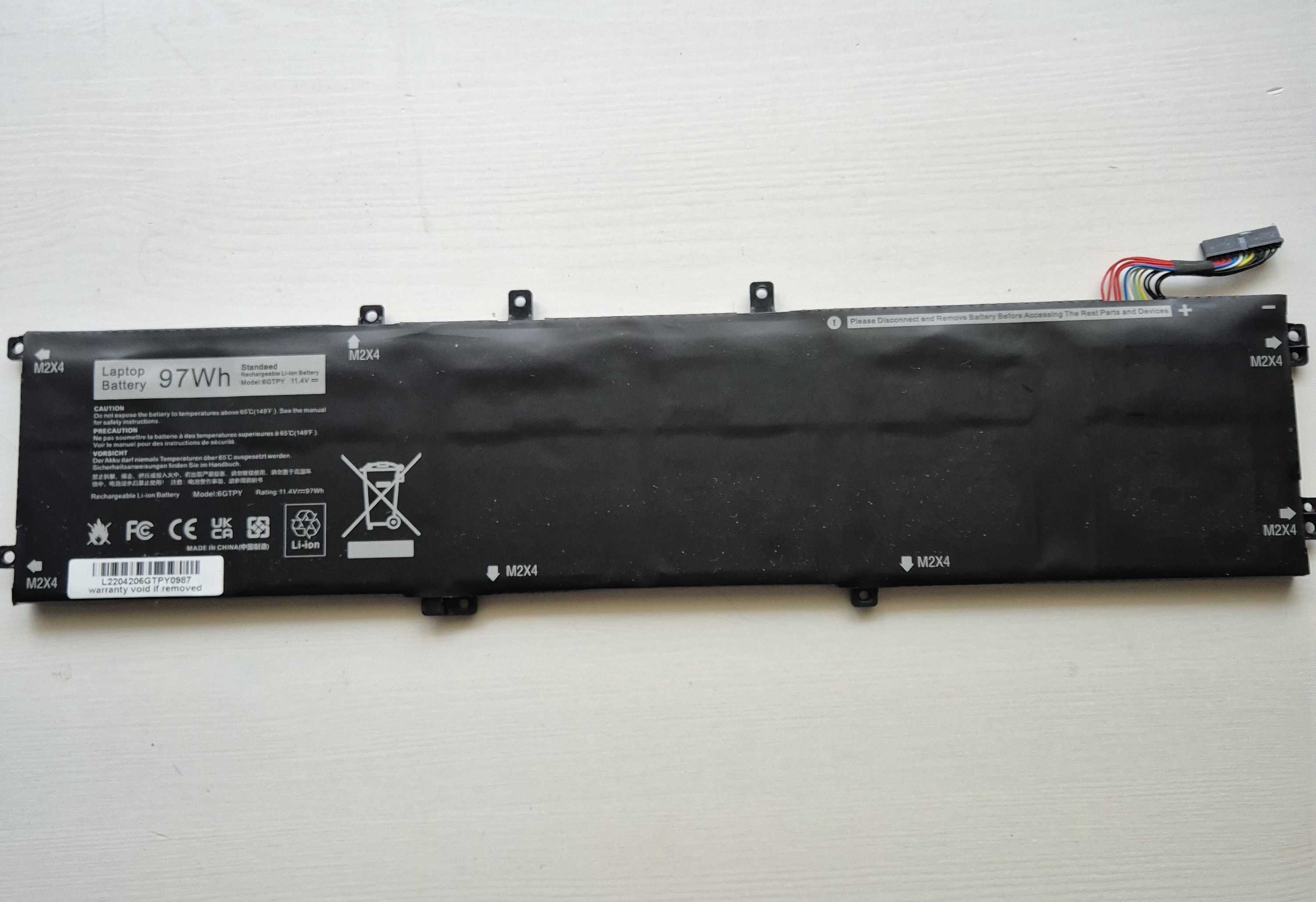 Oryginalna bateria do laptopa Dell XPS 15
