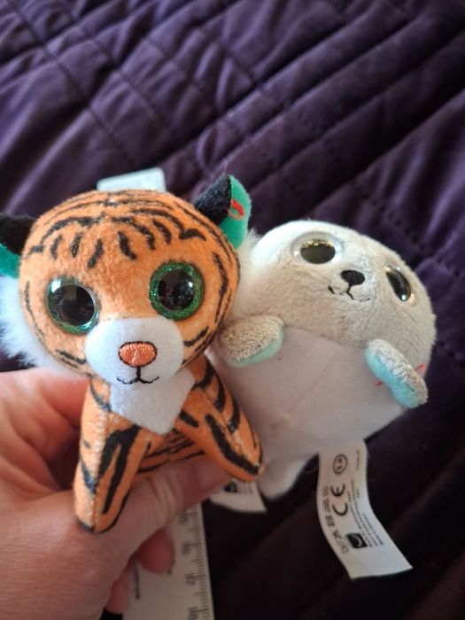 М'яка іграшка глазастік ty міні тигр тюлень