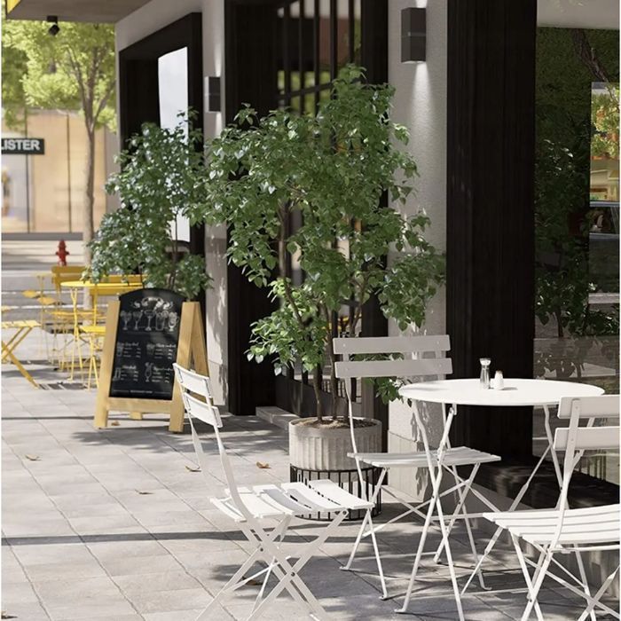 Zestaw Mebli Ogrodowych z Poduszkami BADALONA Bistro Składane