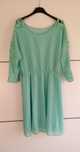 Vestido com renda verde novo com cinto