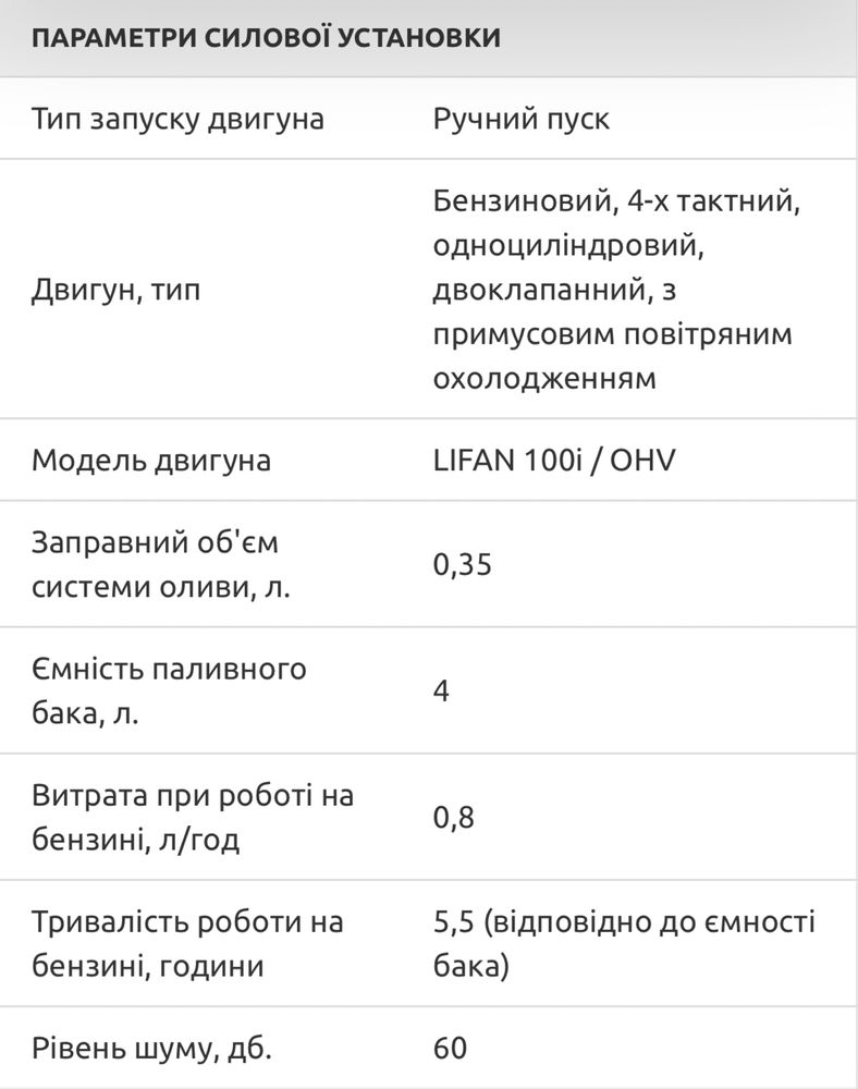 Генератор инверторный ( ручной )