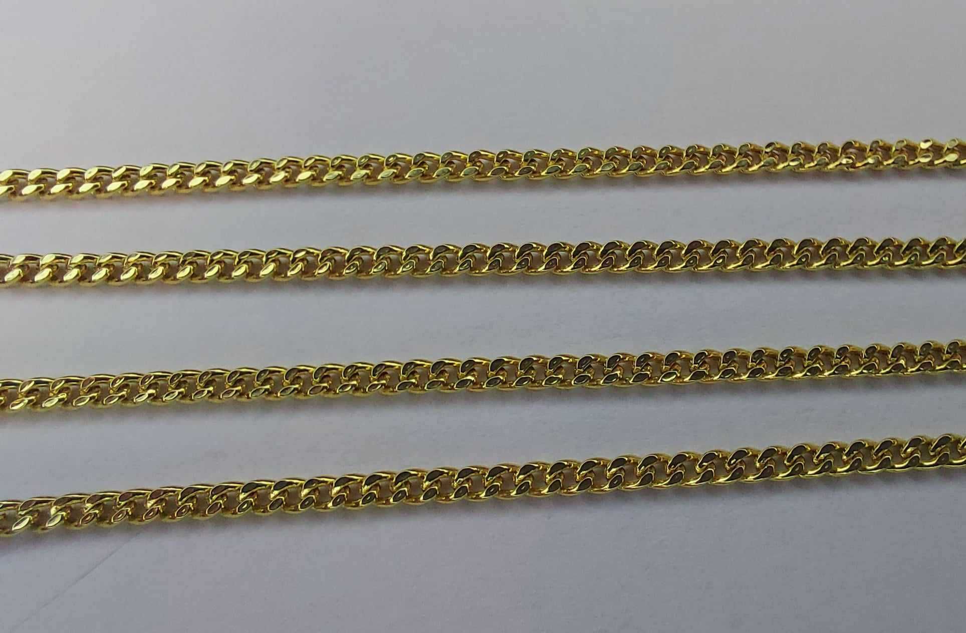 Złoty łańcuszek PR 585 Pancerka 45cm /SZ