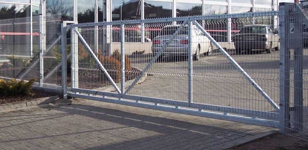 Brama Przesuwna Panelowa Ocynkowana Malowana Proszkowo Gniezno