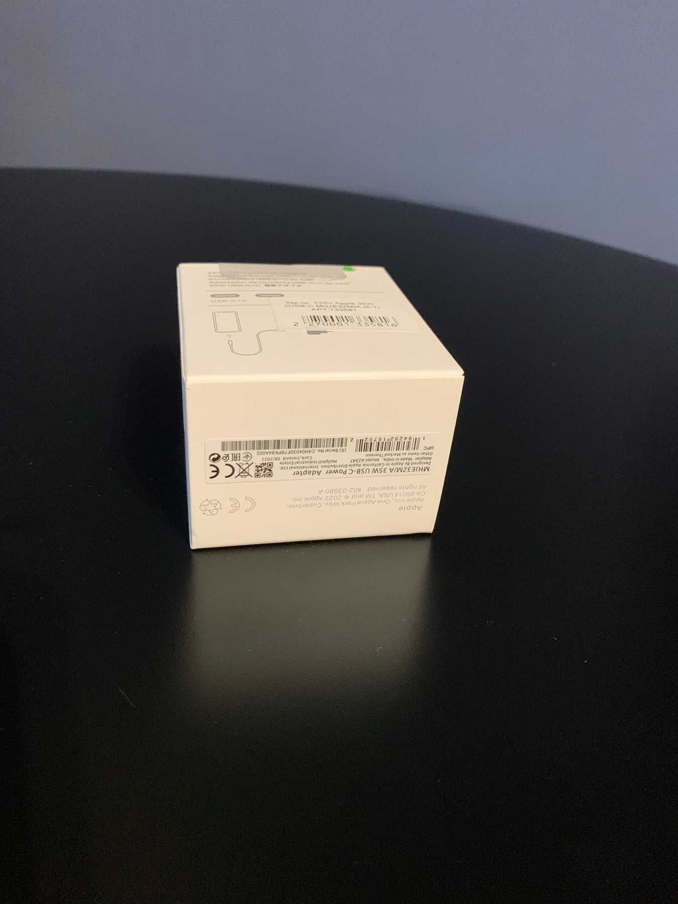 Ładowarka sieciowa szybka  (35W) 2XUSB-C DO IPHONE, IPAD, MACBOOK