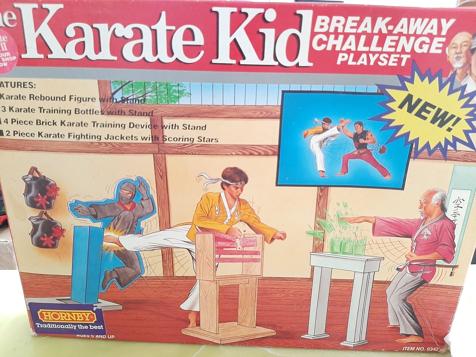 Karate Kid break-away challenge playset da Remco anos 80 com caixa