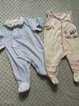 Śpiochy niemowlęce chłopięce pajace 68 John Lewis baby