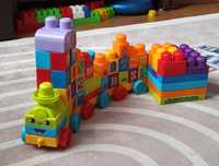Klocki mega bloks fisher price first builders pociąg, 53 sztuk