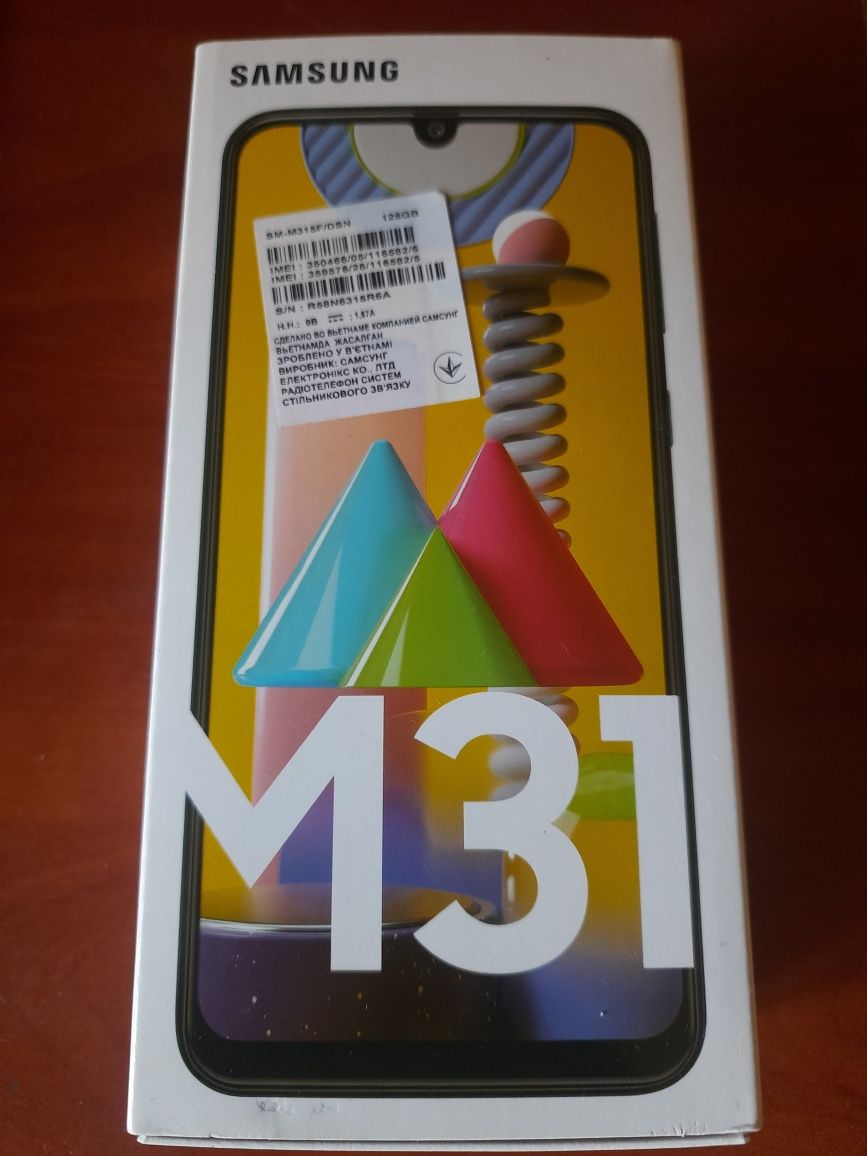 Смартфон Samsung Galaxy M31  6/128