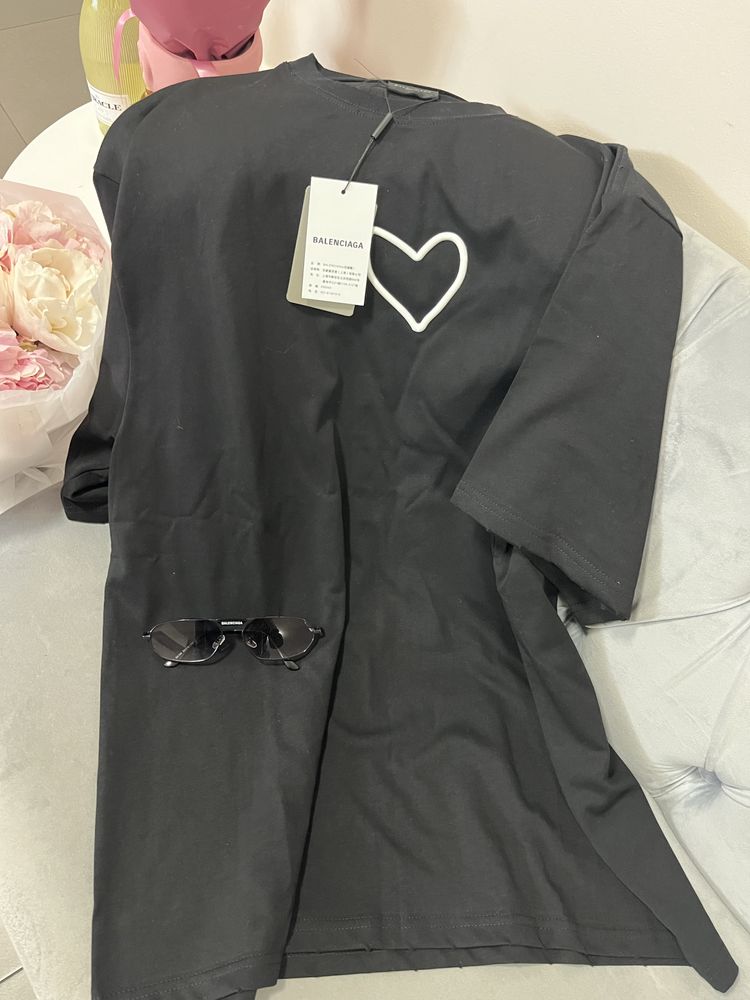 Футболка Balenciaga Chrome Hearts Miu Miu