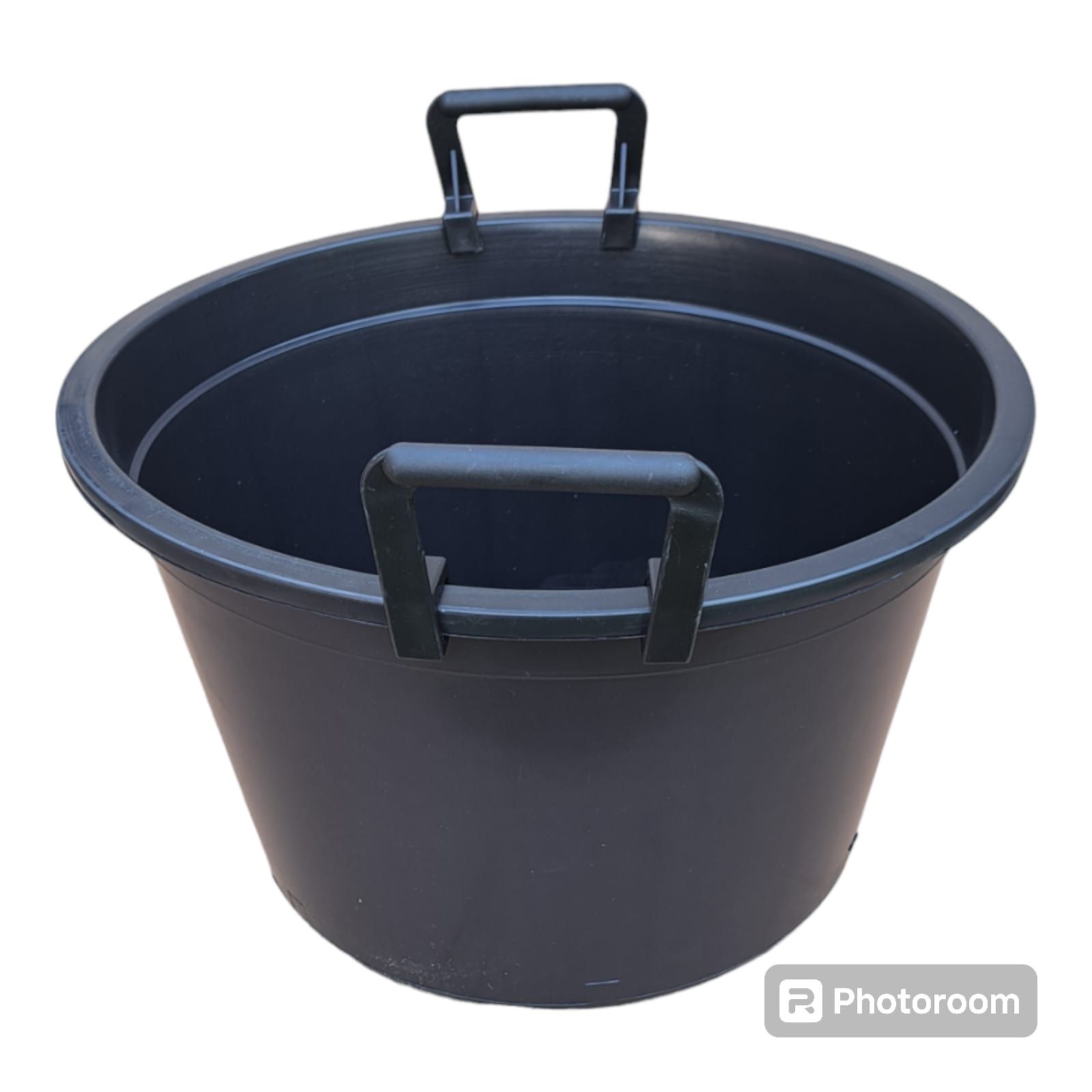 Doniczka produkcyjna szkółkarska 40l 45cm gruba z rantem +UCHWYT