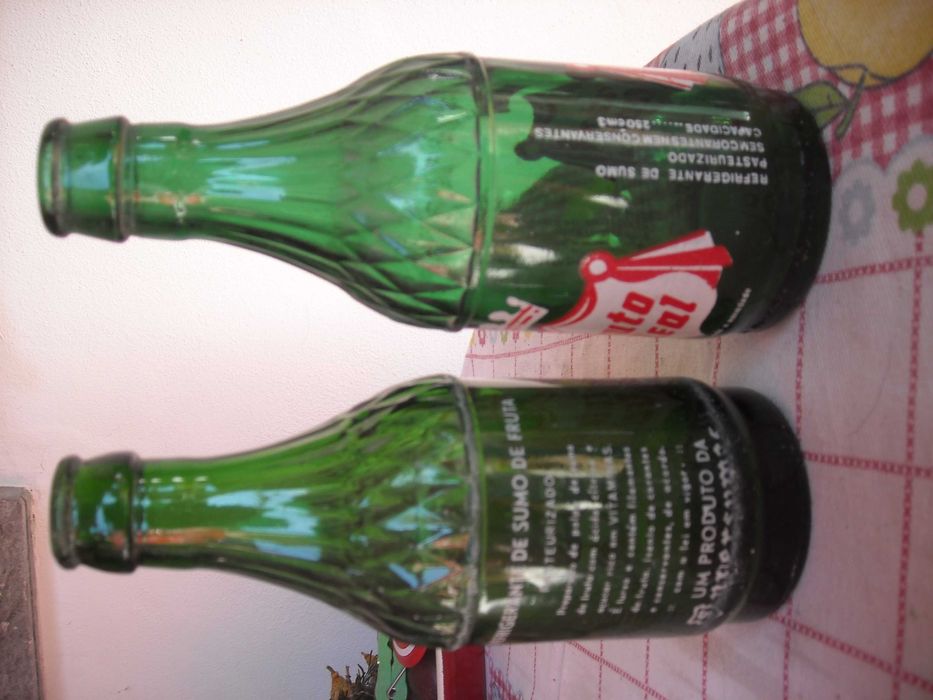 Garrafas muito antigas pirogravadas Fruto Real 250cm3