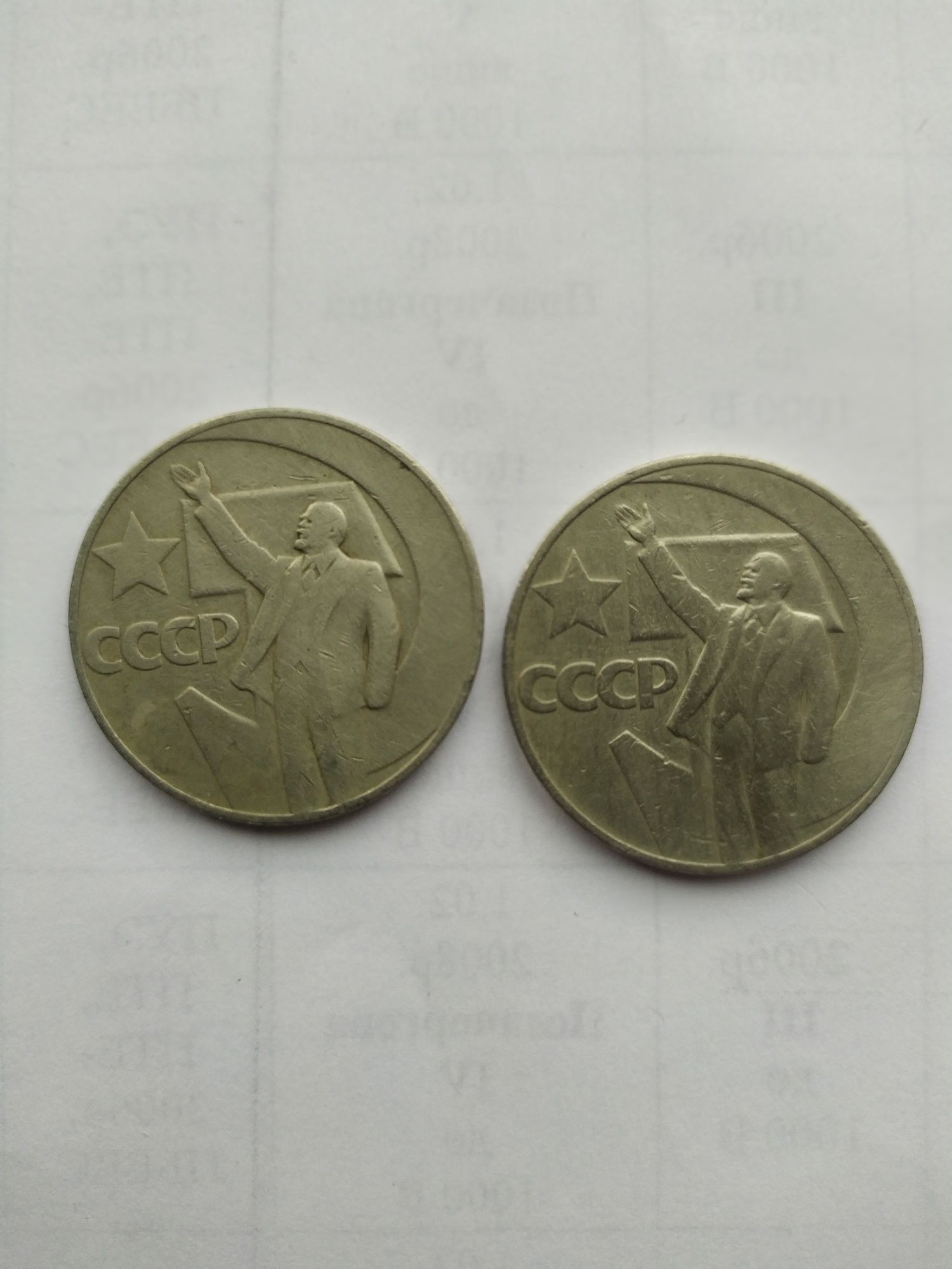 Юбилейные рубли СССР 4шт