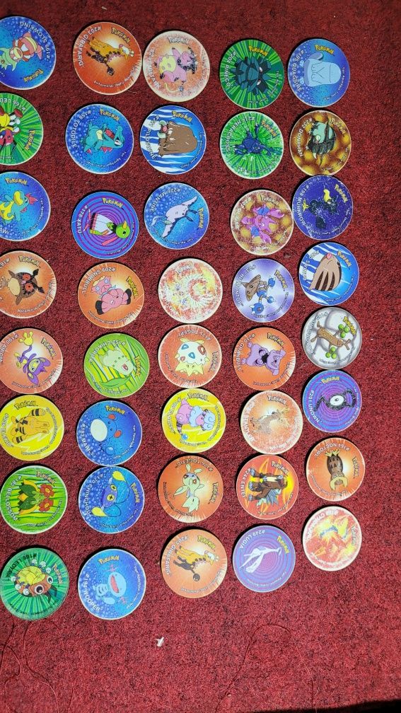 Tazos Pokémon yo gi oh etc