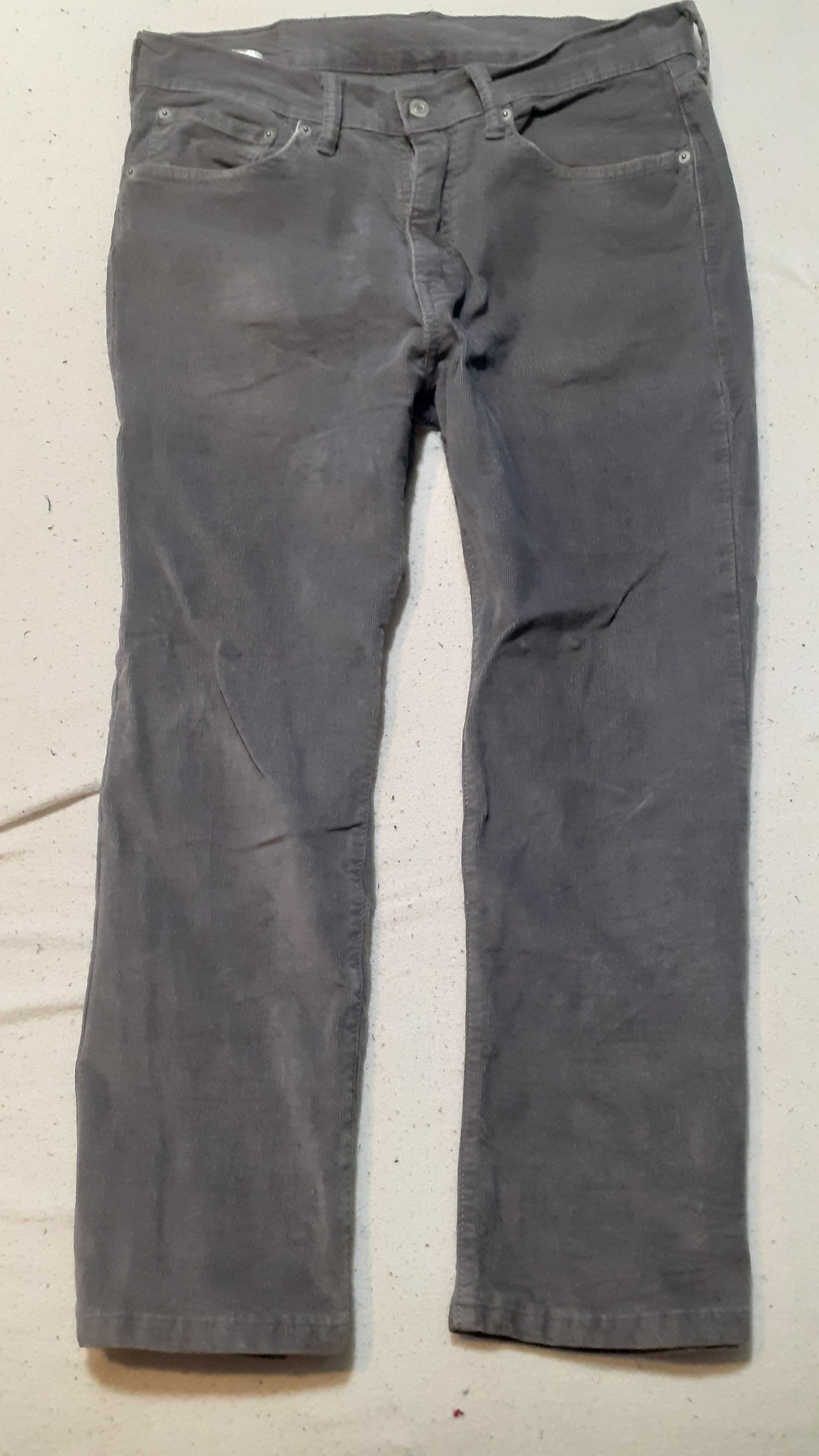 LEVIS 751 86cm 34 28 stretch męskie spodnie sztruksowe