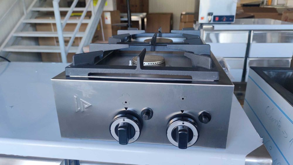 Fogão a gás 2 queimadores industrial para restaurante