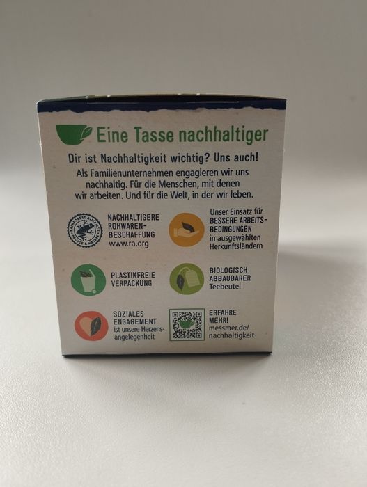 Herbata Messmer Marokańska Mięta Miód z Niemiec