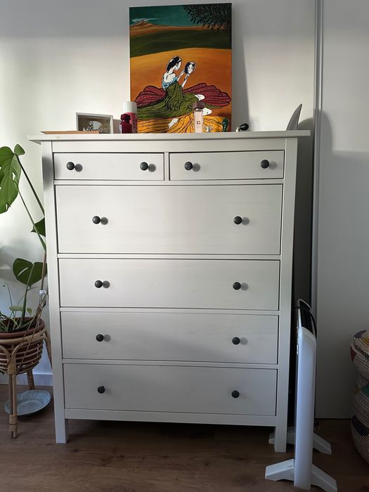Comoda Hemnes Branca 6 gavetas