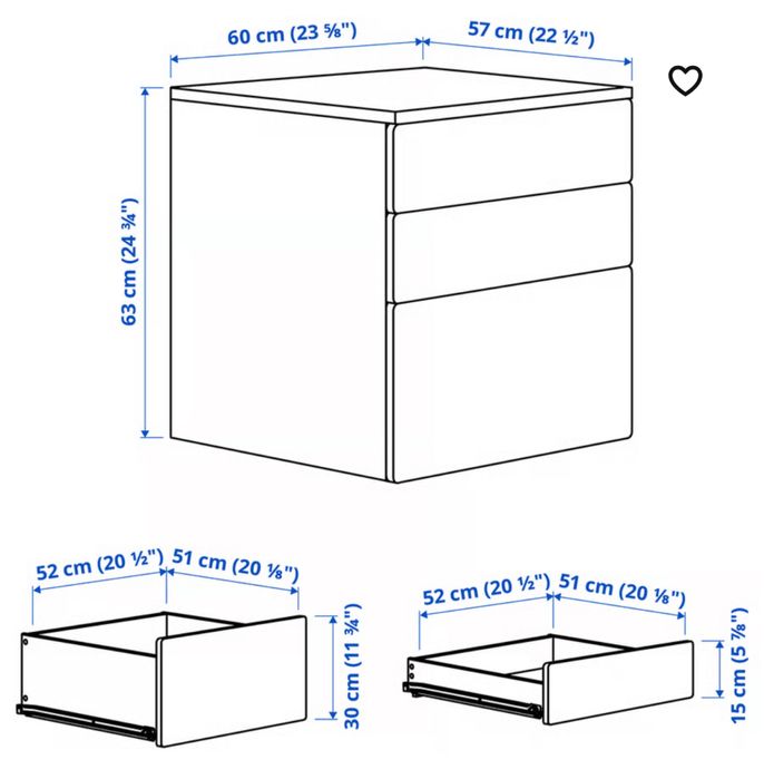 Komoda ikea SMASTAD