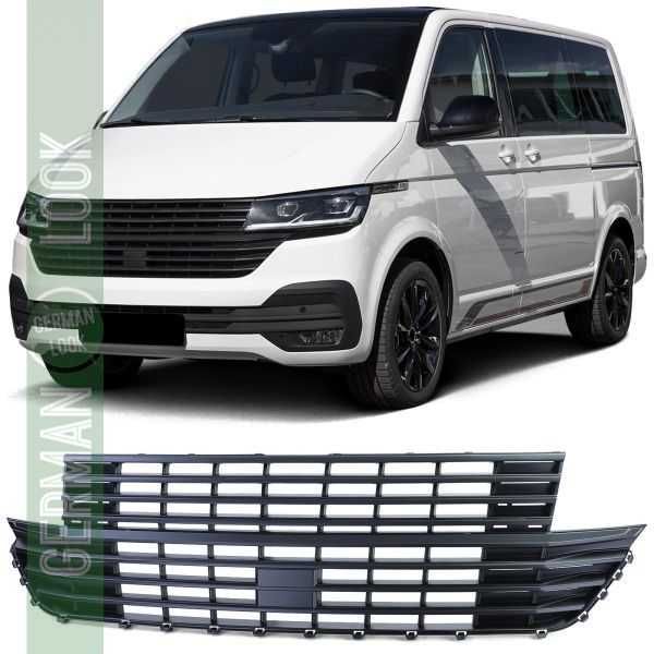 Grelha frontal preta fosca s/ emblema VW T6.1 Bus Multivan Facelift 19
