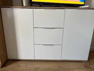 Komoda i witryna Black Red White Zele