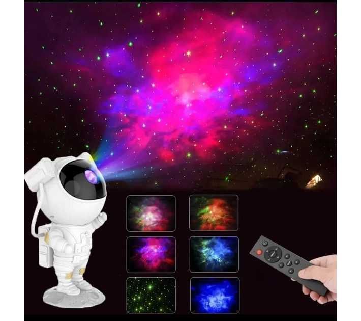 Ночник-проектор звездного неба космонавт проектор галактики с пультом