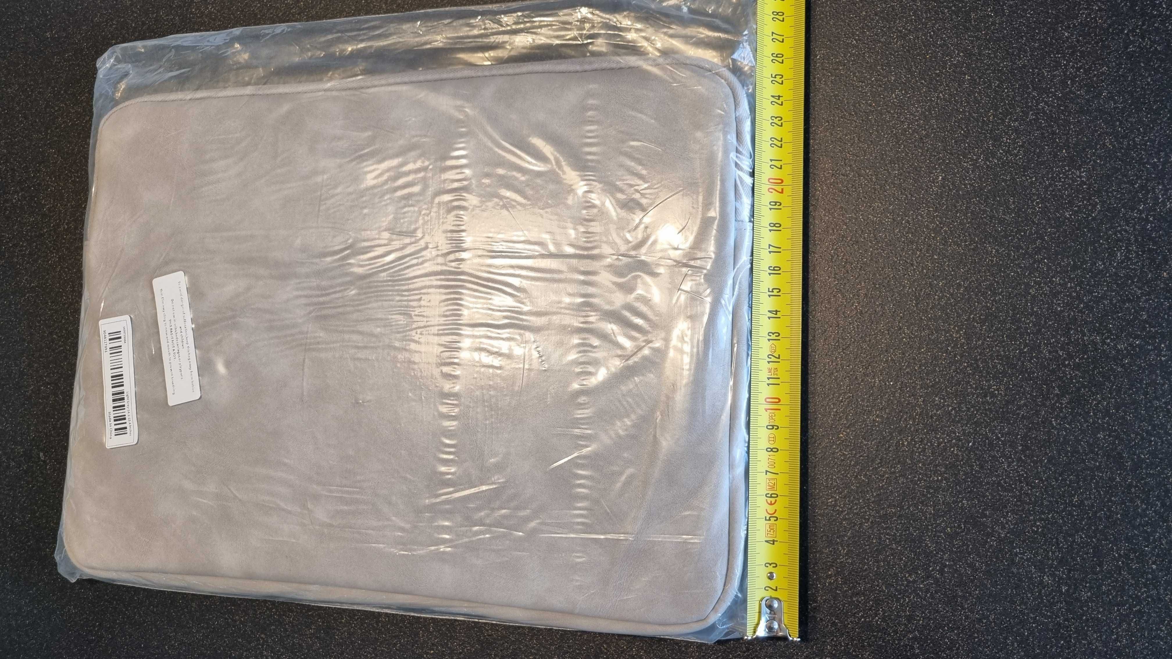 Gruba torba ochronna,  etui na laptopa - jasno szary - 36cm na 25,5cm