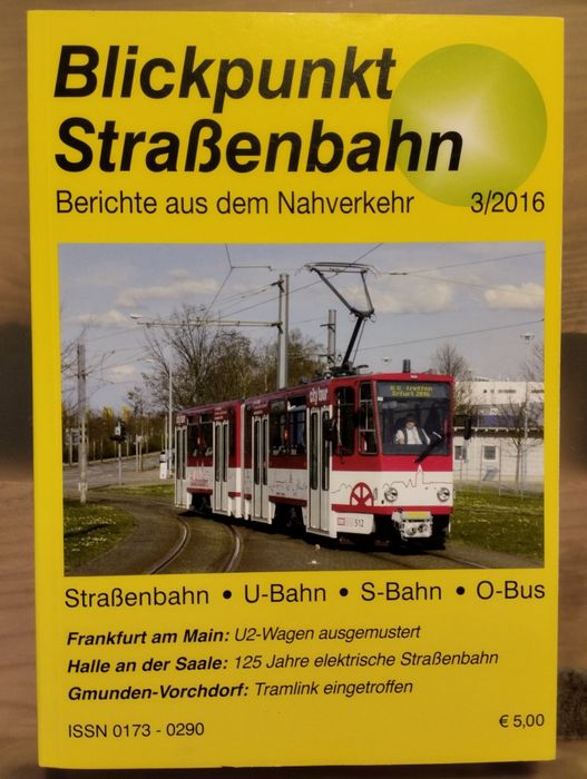 Czasopismo Blickpunkt Strassenbahn 3/2016