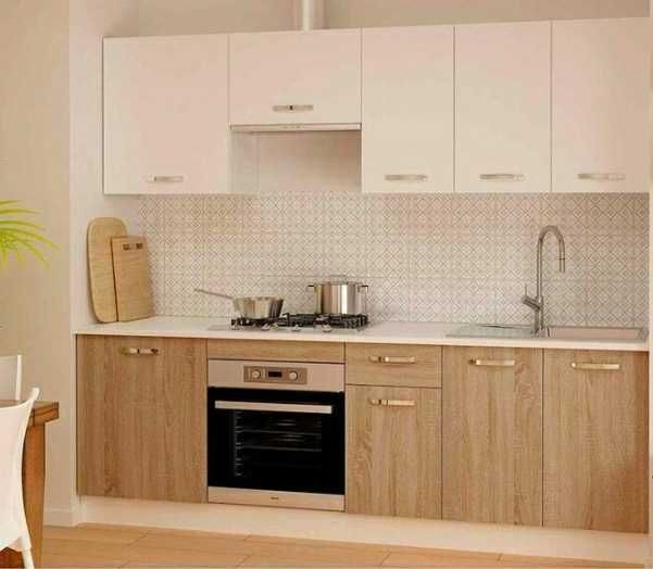 Cozinha Moderna (NOVA) 3,2m Dispoveis en Carvalho e Blanca