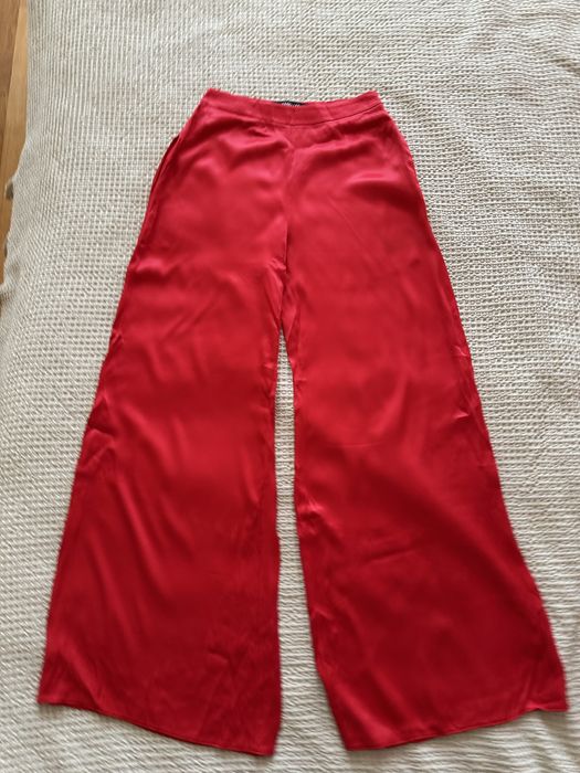 Жіночі штани червоні 100% Віскоза/Женские штаны красные 100% Вискоза