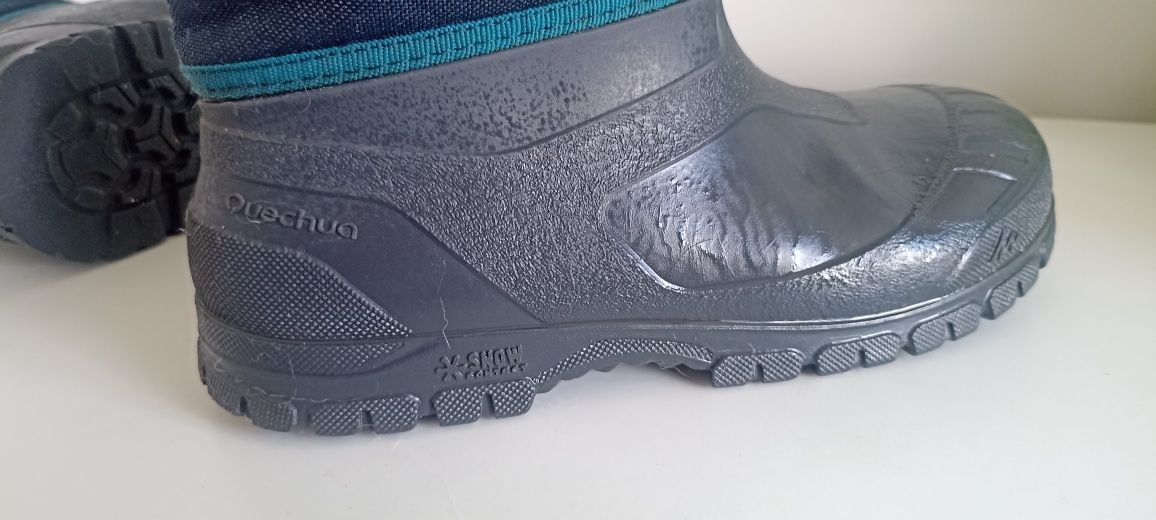 Quechua SH 100 wodoodporne śniegowce dziecięce rozmiar EU 34/35