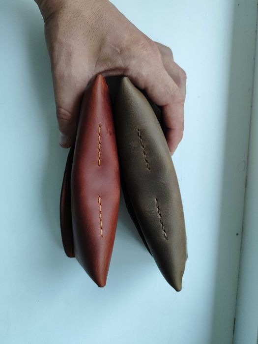 Футляр для очков кожаный из кожи чехол очечник. Для окулярів. Оптика