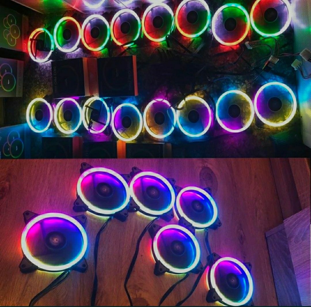 Комплект RGB вентиляторов Aigo dr12 pro Dark Flash