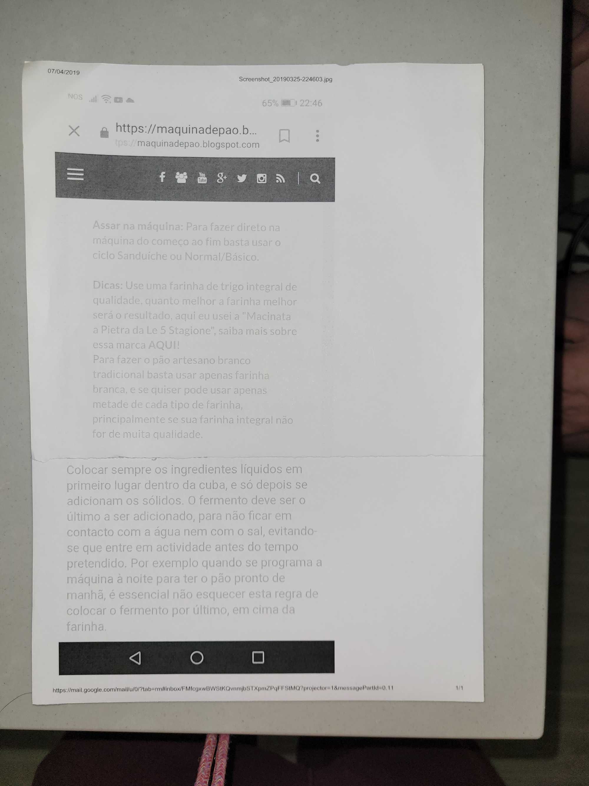 Máquina de fazer pão