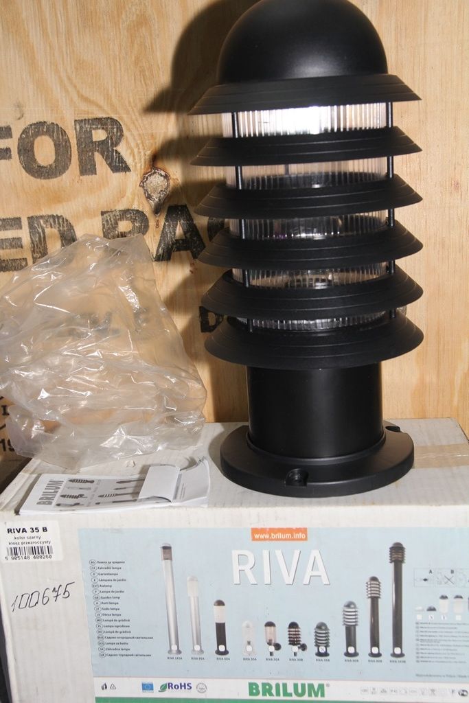 Садово-парковый вертикальный светильник Brilux RIVA 35B