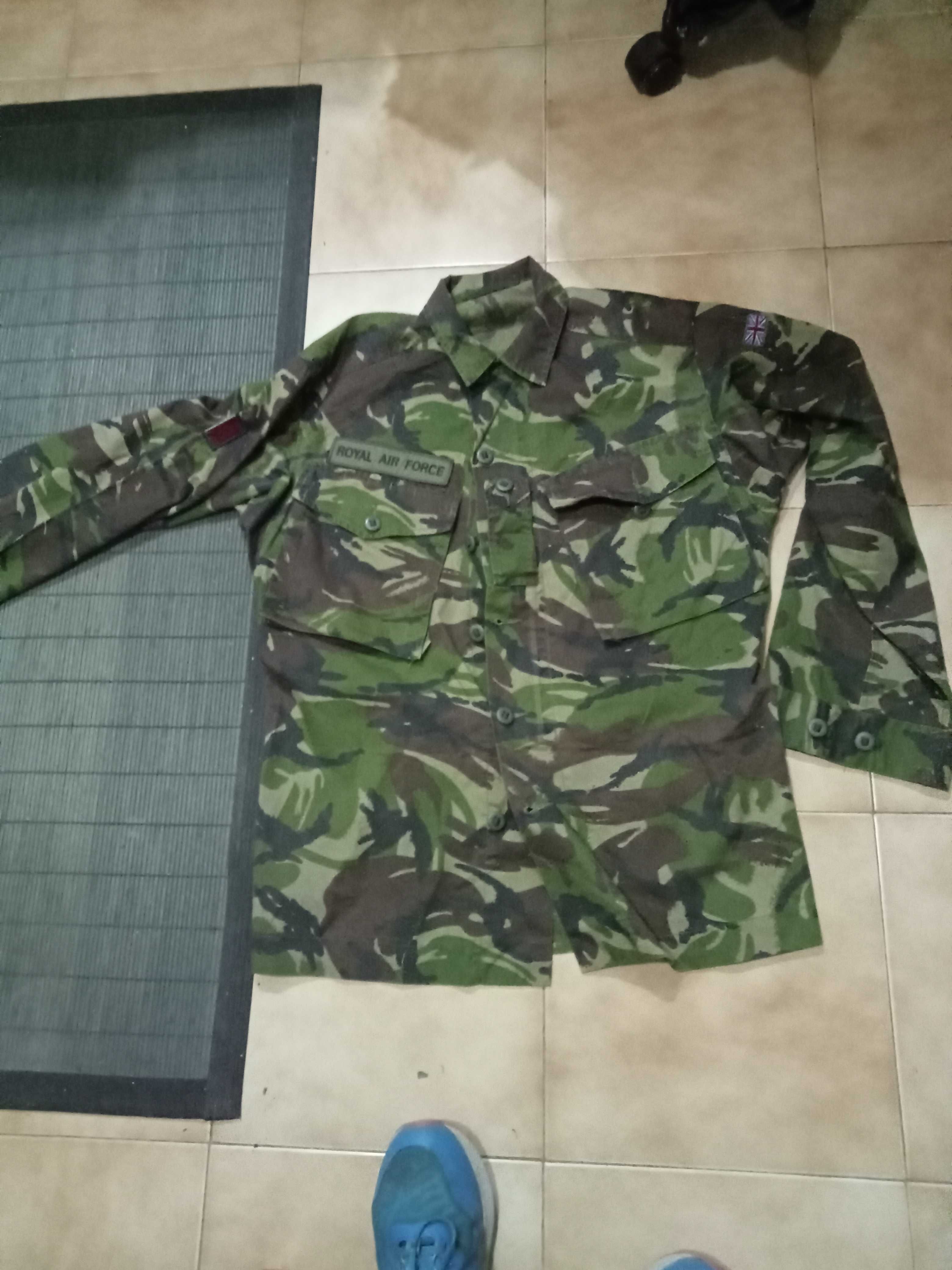 MILITAR-camisas milita da tropa inglesa+ calças camufladas impermeável