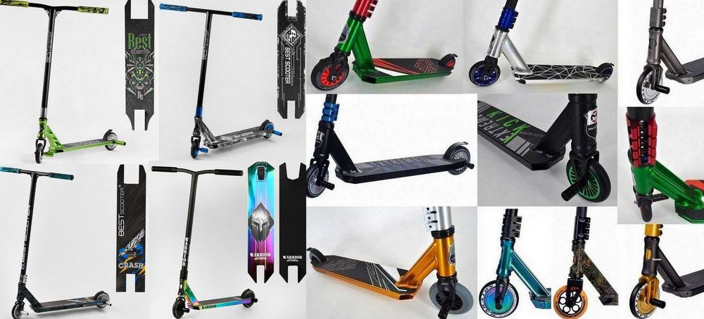 Трюковий самокат. HIC-система. Запчасти алюминий лёгкие! Новый аппарат