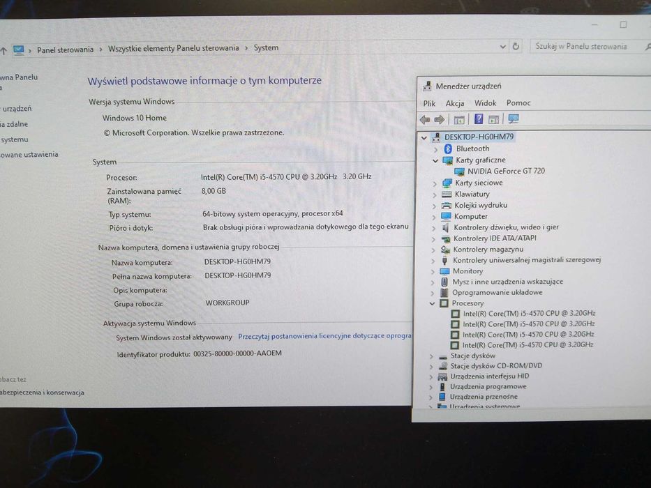 Komputer Używany Asus K30AD i5 8GB 256SSD 500HDD Nvidia W10 Gwar FV