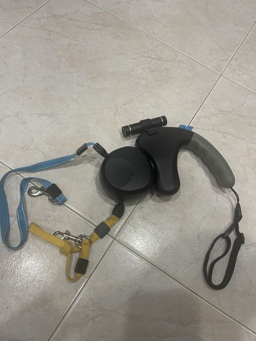 Trela dupla com lanterna (Não enterlaça)