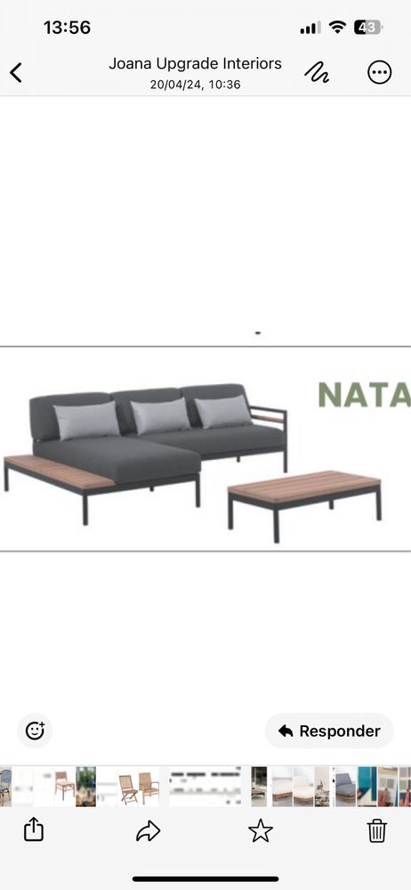 Mesa de exterior / mesa de cafe do conjunto Natal