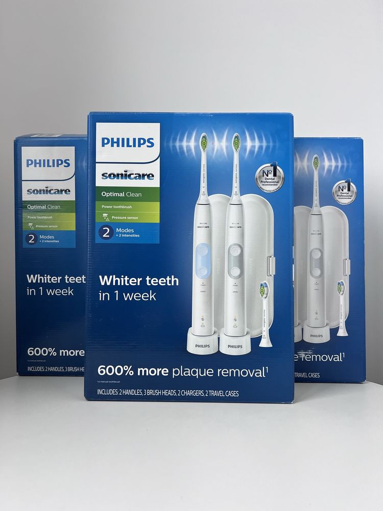 Набір звукових зубних щіток PHILIPS Optimal Clean 5100 HX6829/75