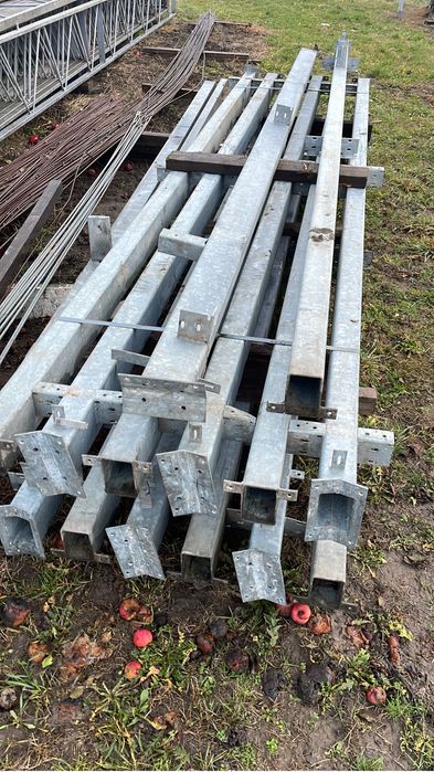 120x80x4 4-4.15m słupy ocynkowane profil ocynkowany hala wiata garaż