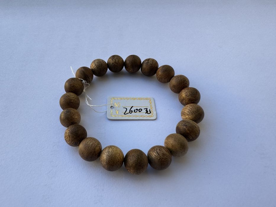 Pulseira de Agarwood Kyara Natural – 8mm, 6,5g, Aroma Doce e Intenso