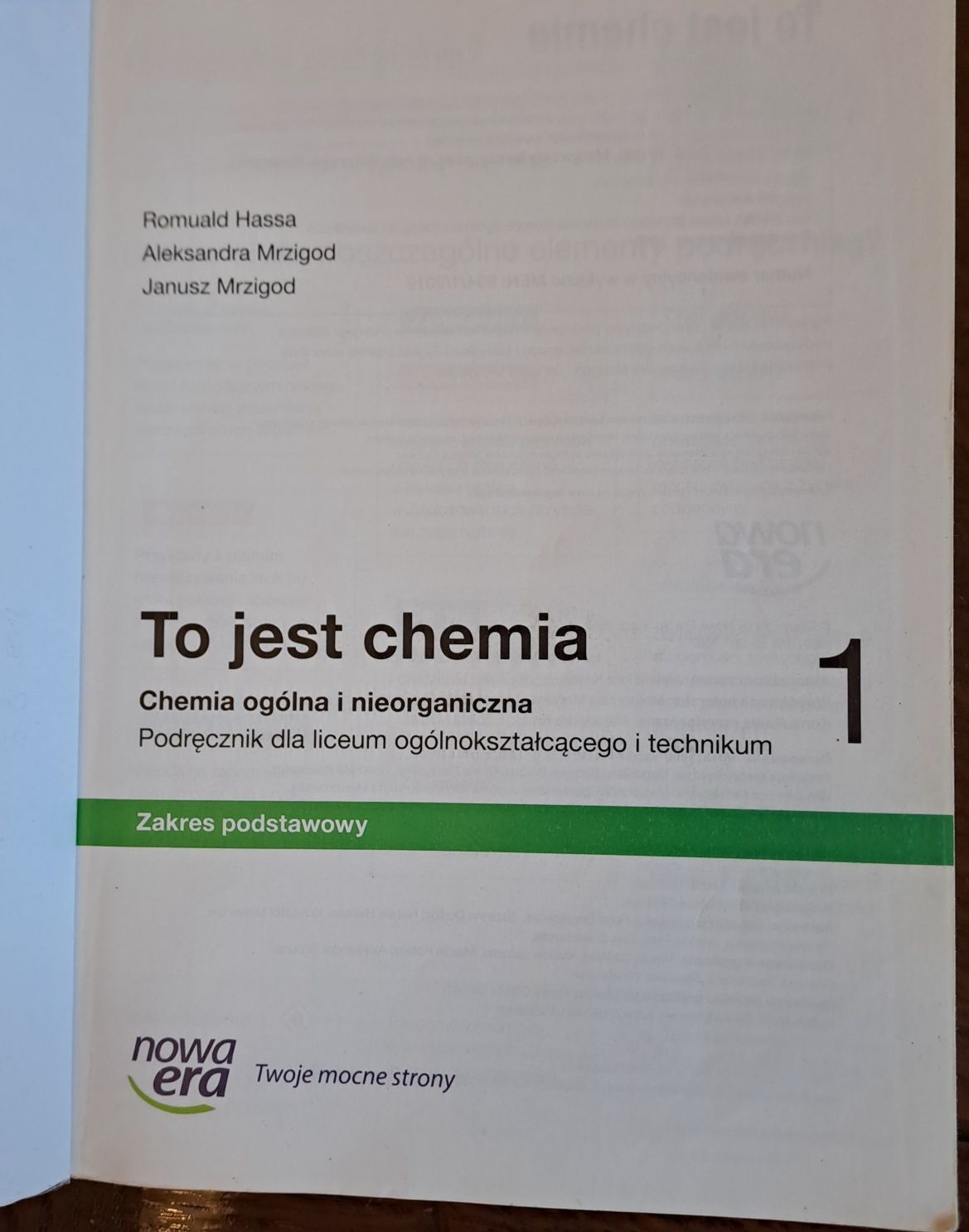 To jest chemia podrecznik do chemii szkoła średnia