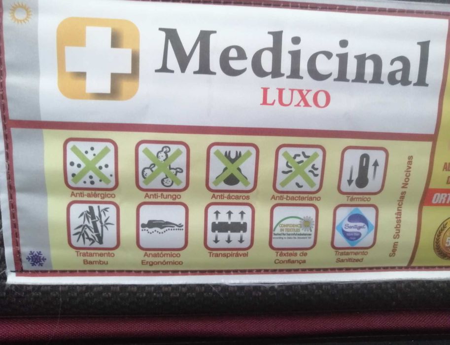 Colchão Medicinal Luxo 180x200
