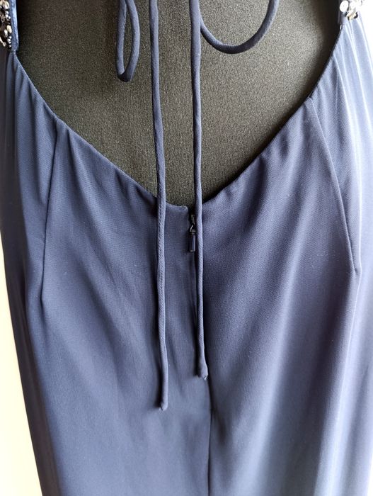 Granatowa suknia wieczorowa Riccovero rozmiar XL