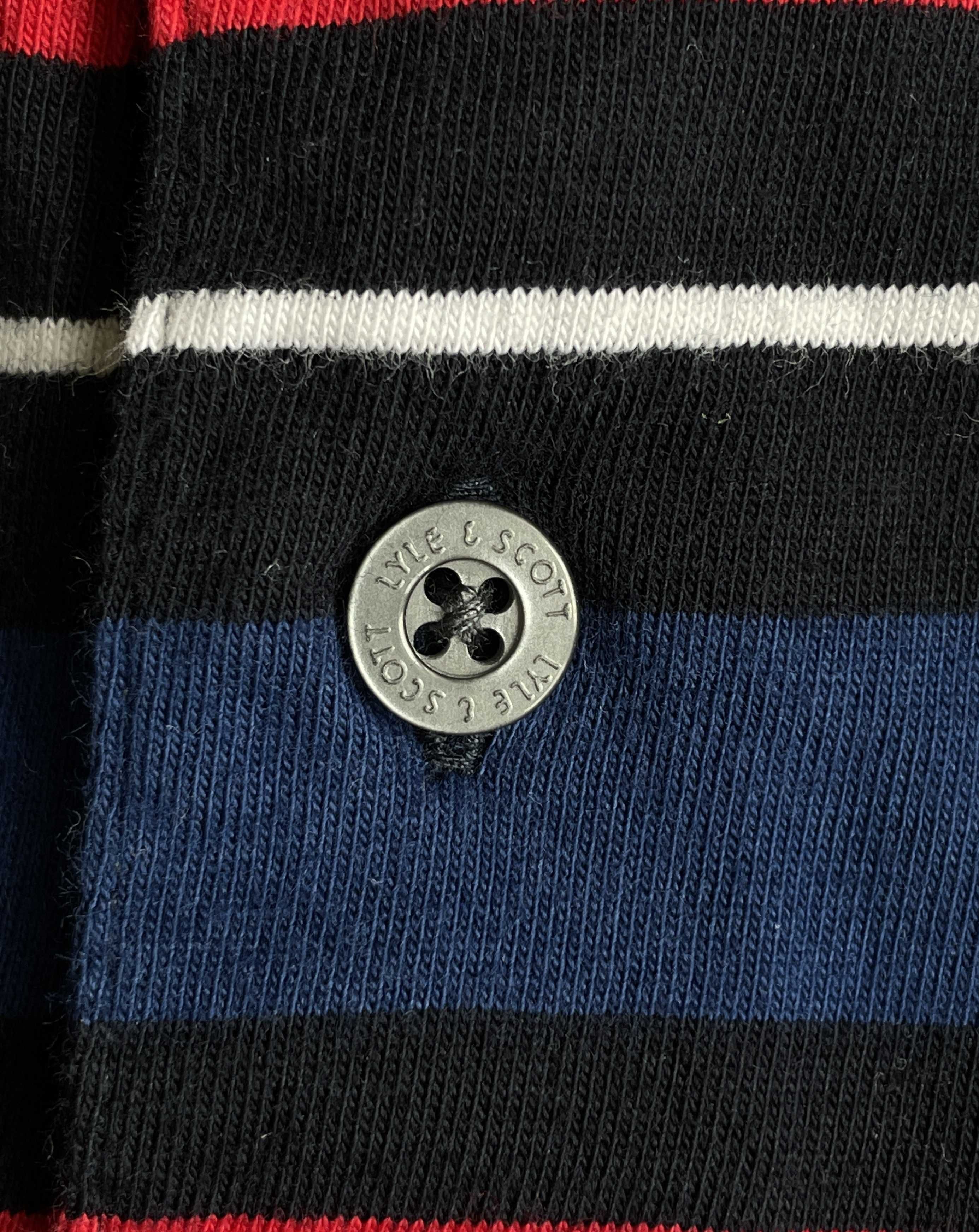 Поло\Футболка Lyle & Scott Relaxed Fit Striped Polo
