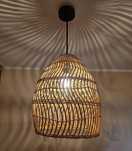 Lampa rattanowa wisząca