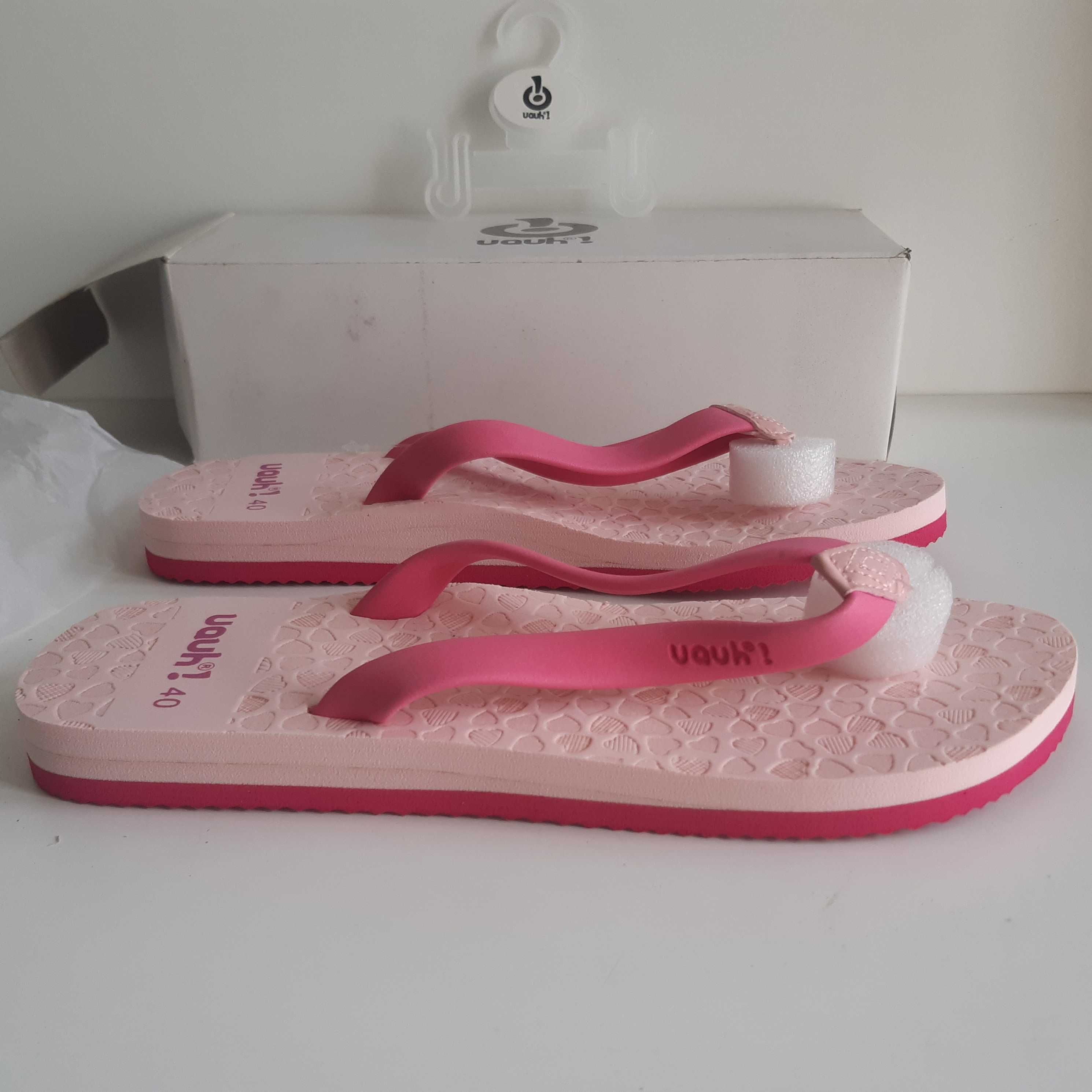 Chinelos Novos Uauh! Shoes Inês Pink 40 Novos Rosa