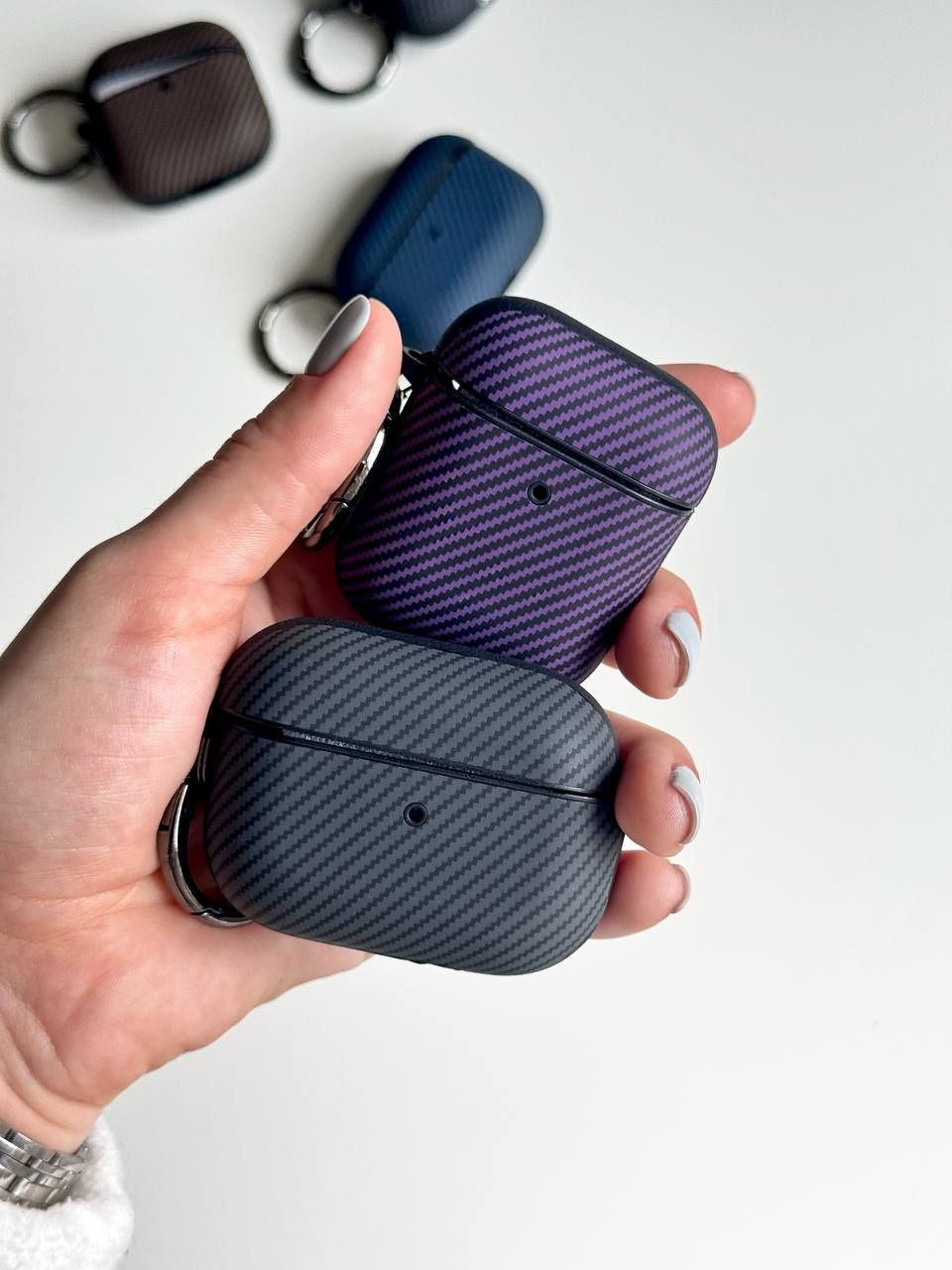 Чохол карбон карбоновий чехол AirPods 1 2 3 Pro аірподс протиударний