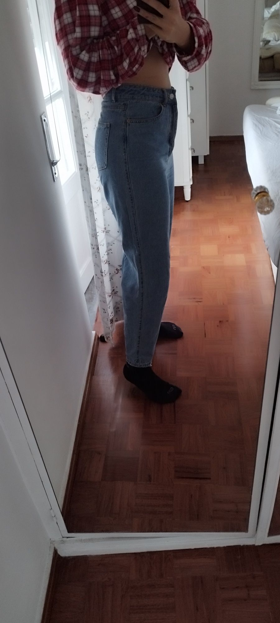 Calças de ganga Mom jeans